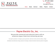 Tablet Screenshot of payne-electric.com